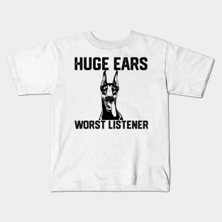 HUGE  EARS WORST LISTENER Kids T-Shirt